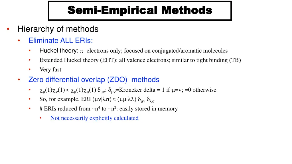 semi semi empirical methods empirical methods 1