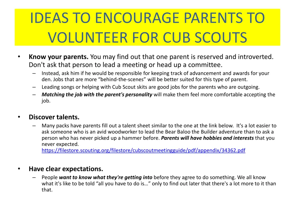 ideas to encourage parents to volunteer 2