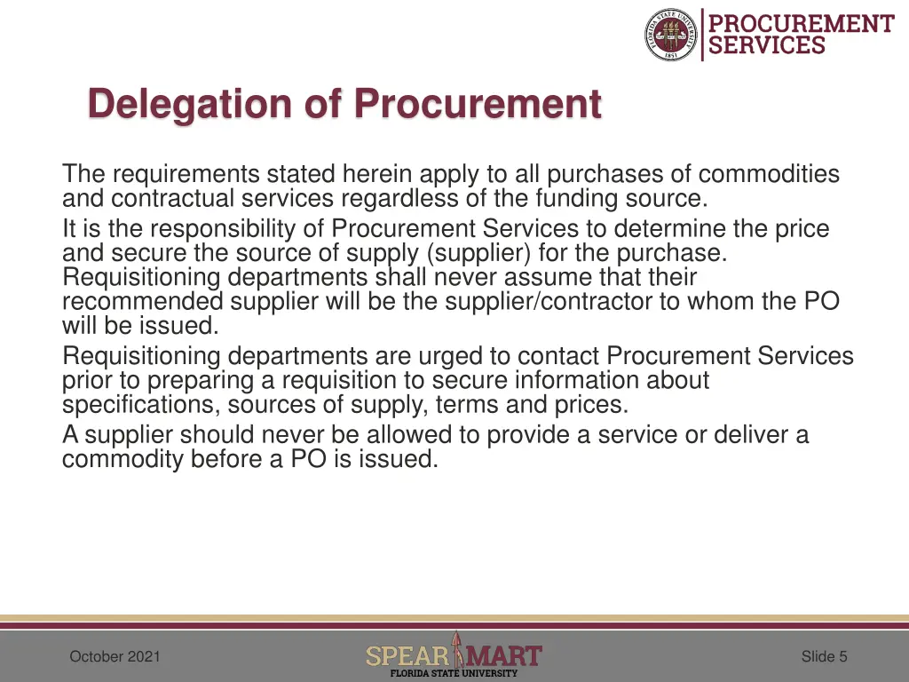 delegation of procurement 1