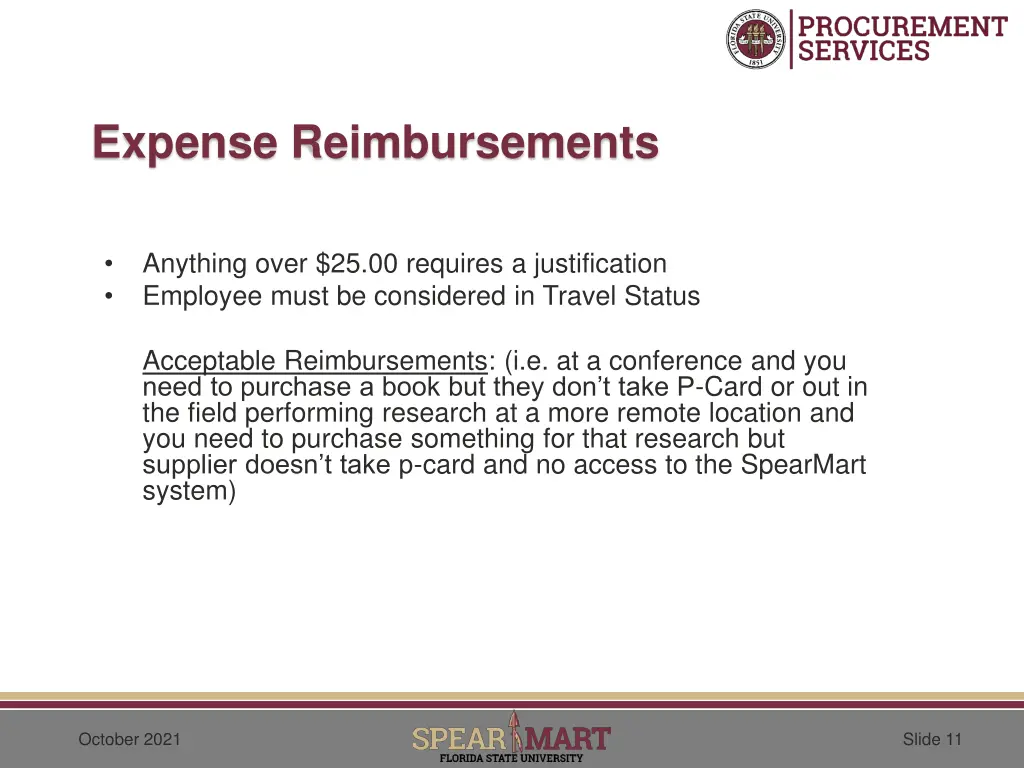 expense reimbursements