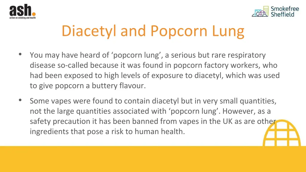 diacetyl and popcorn lung