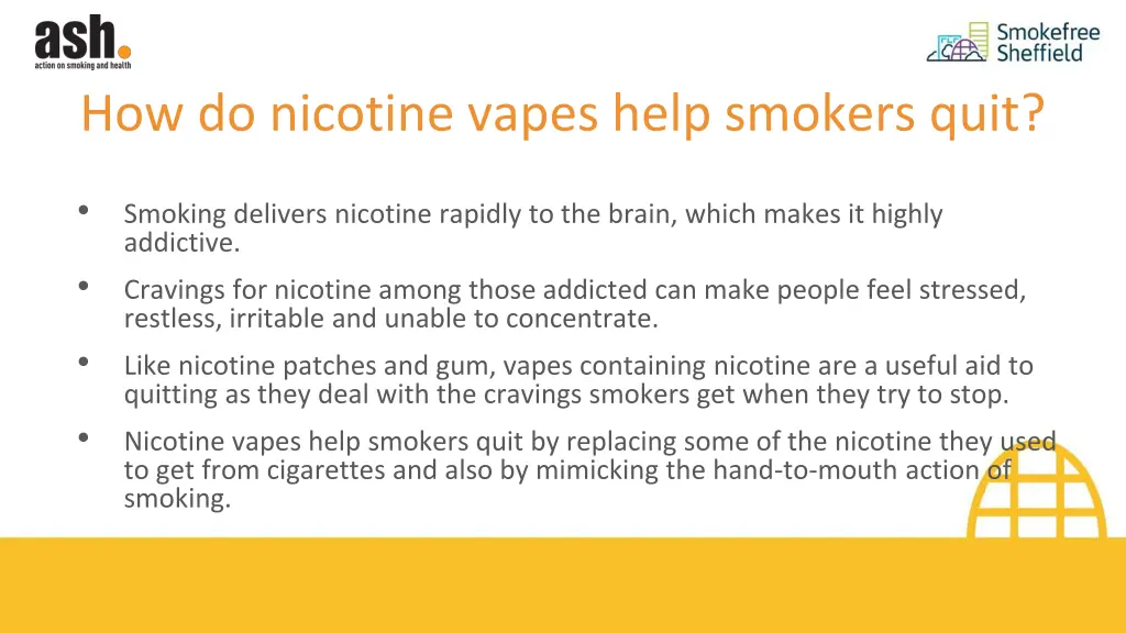 how do nicotine vapes help smokers quit