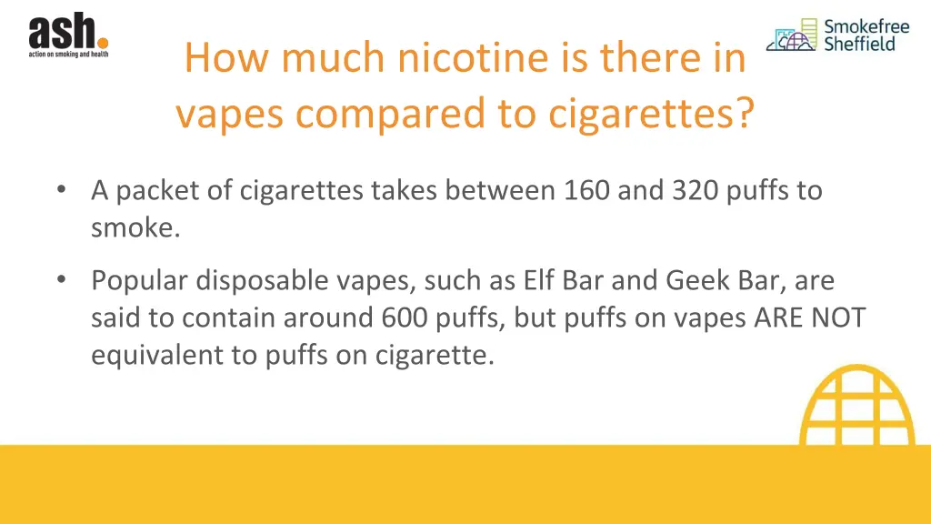 how much nicotine is there in vapes compared 1