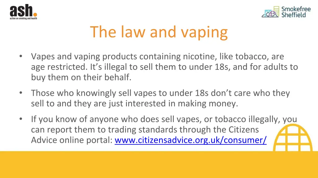 the law and vaping