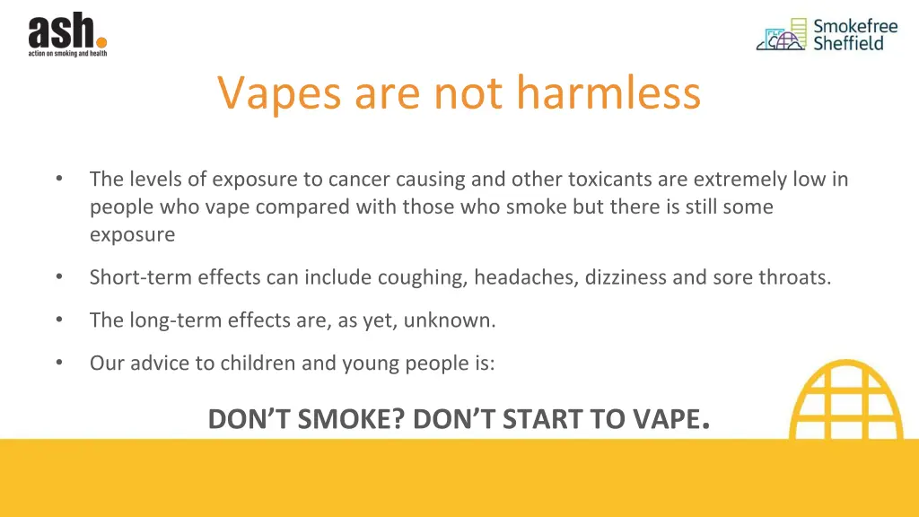 vapes are not harmless