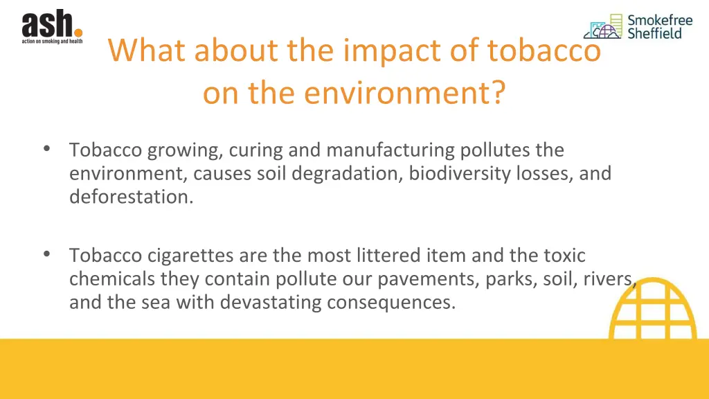 what about the impact of tobacco