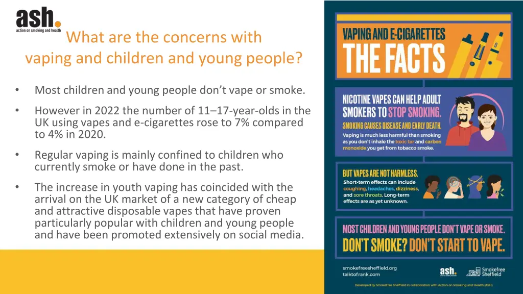 what are the concerns with vaping and children