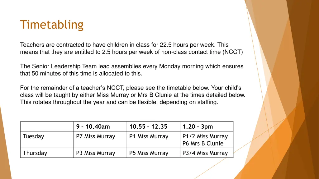 timetabling