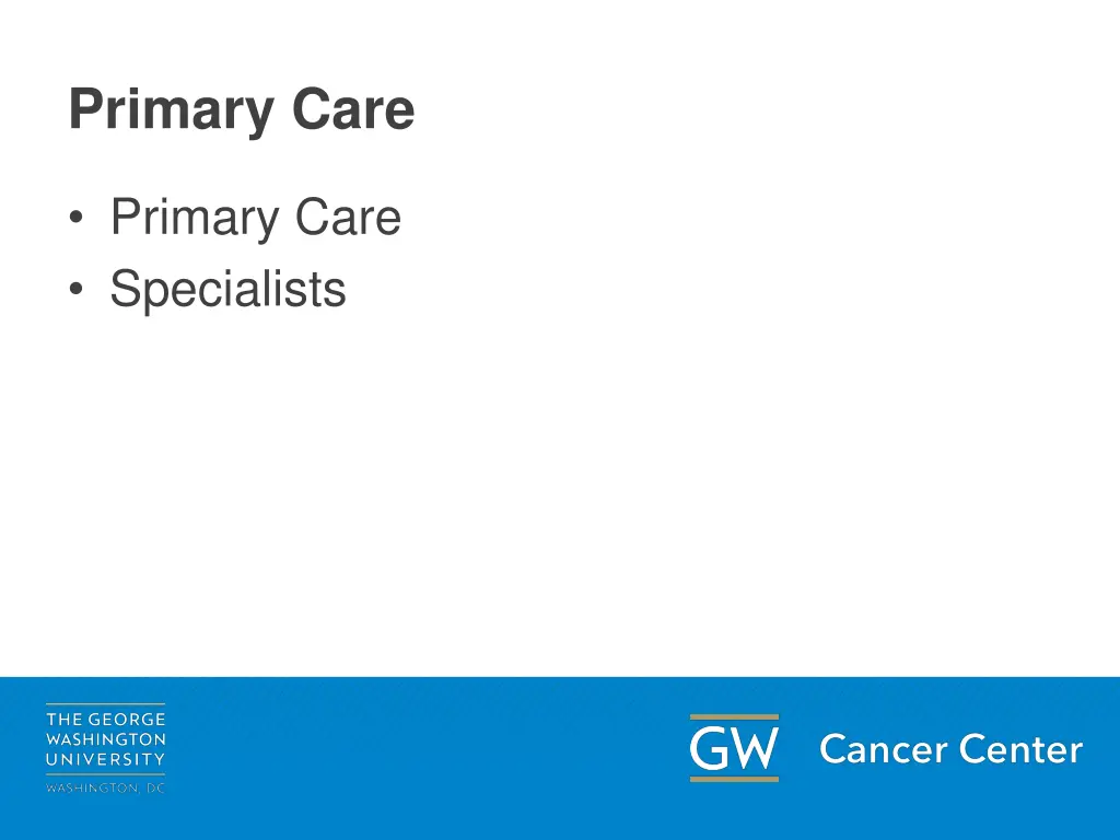 primary care