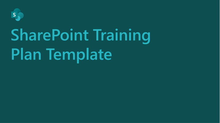 sharepoint training plan template