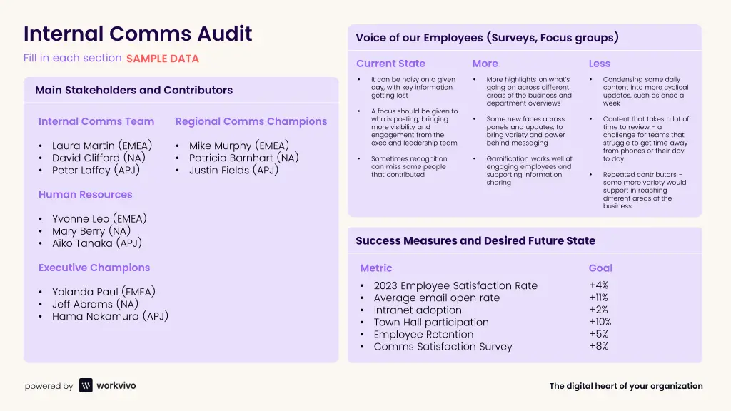 internal comms audit fill in each section sample 1
