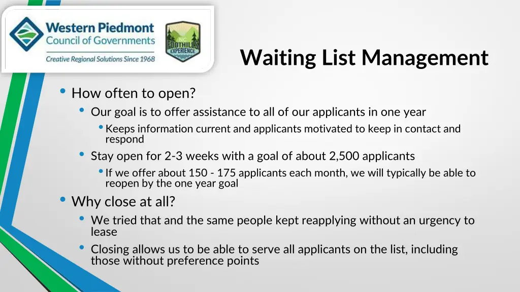 waiting list management