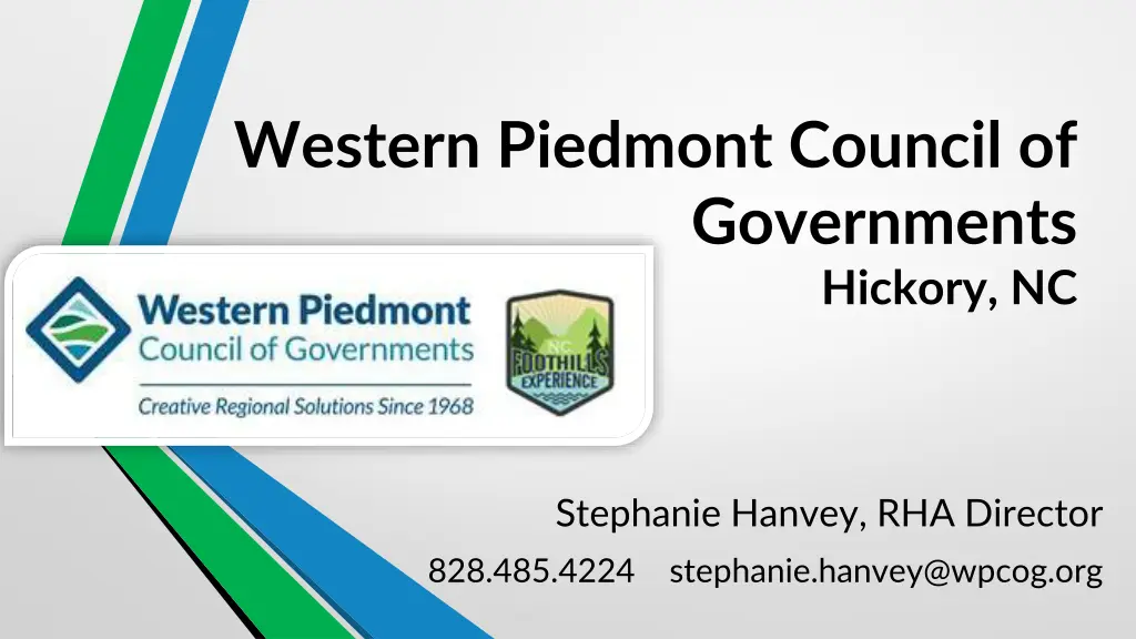 western piedmont council of