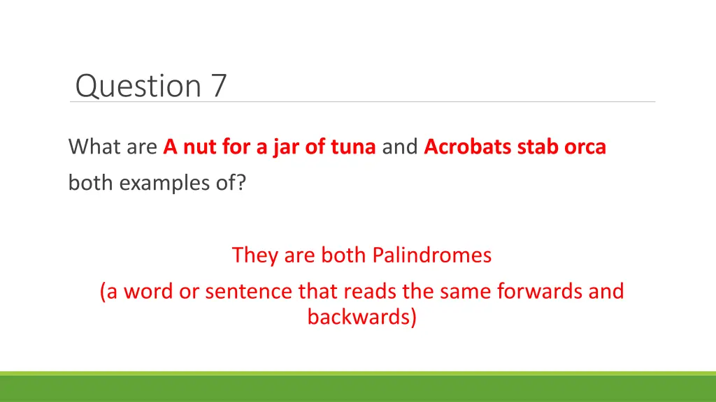 question 7 1