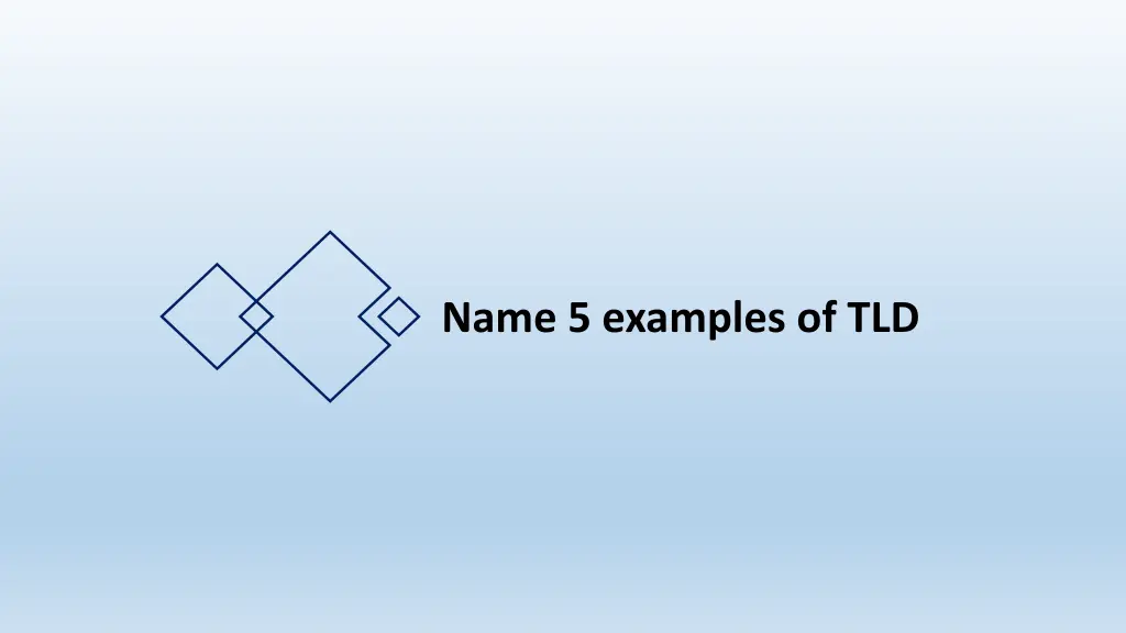 name 5 examples of tld