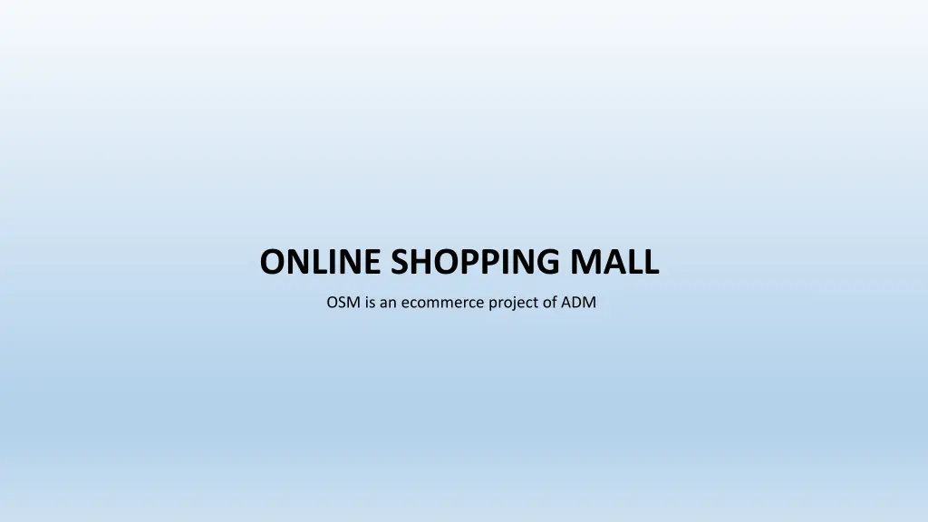 online shopping mall