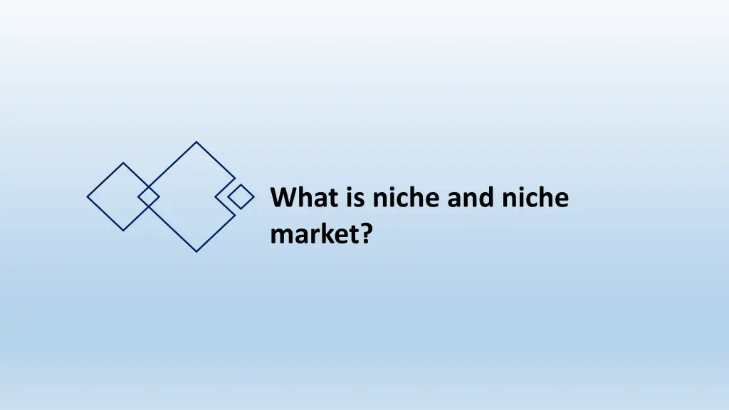 what is niche and niche market