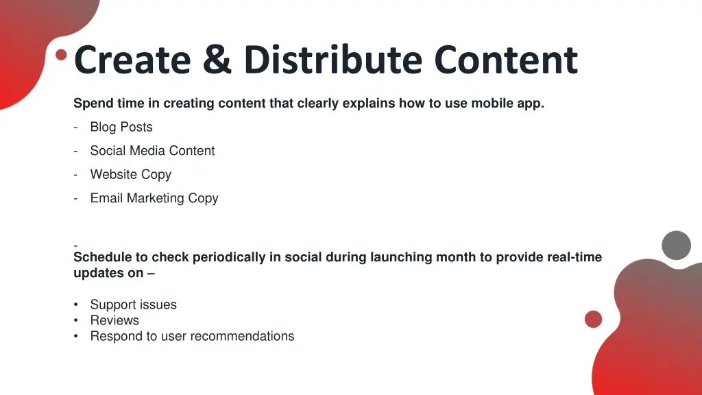 create distribute content