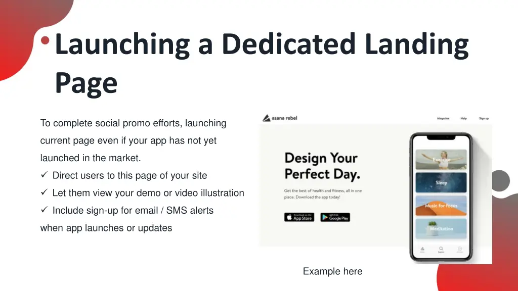 launching a dedicated landing page