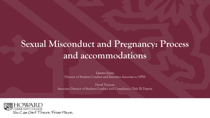 sexual misconduct and pregnancy process