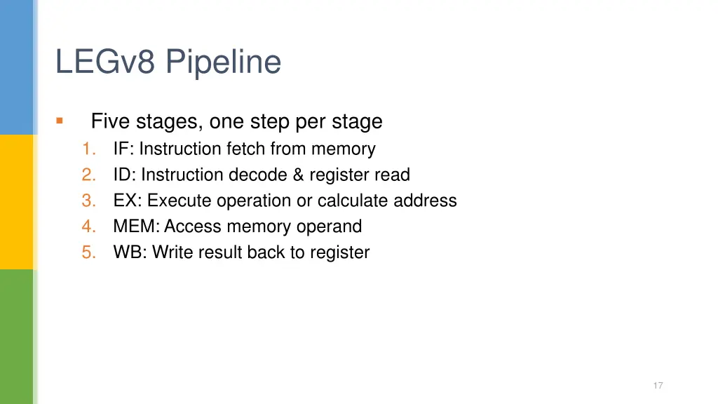 legv8 pipeline