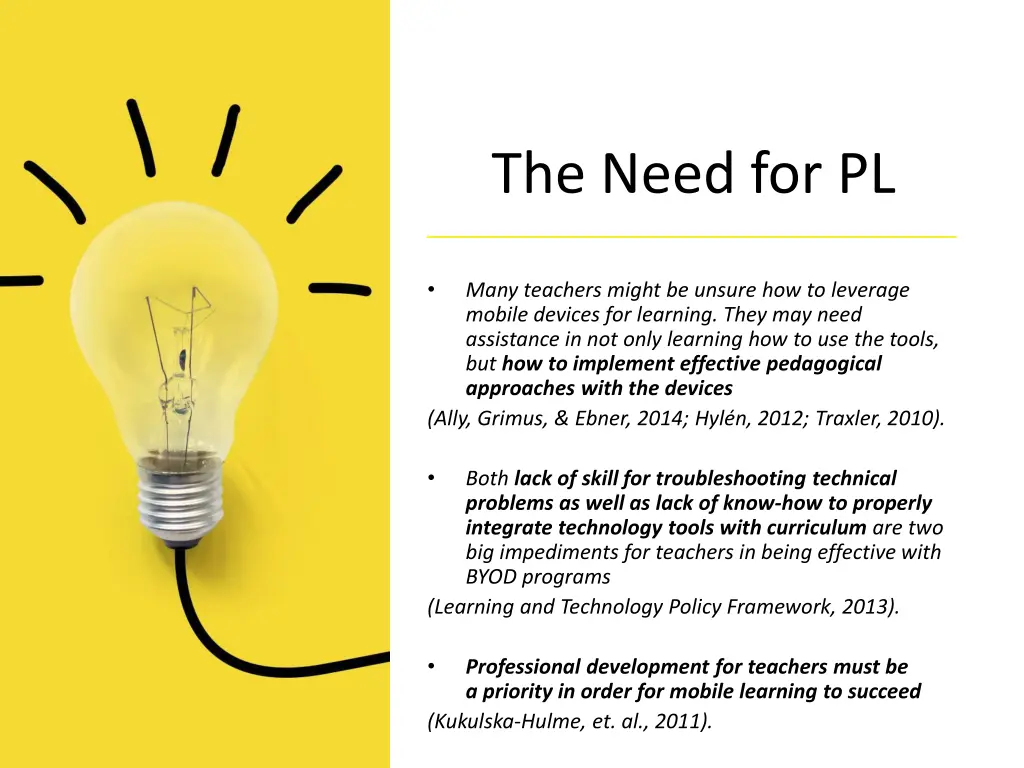 the need for pl