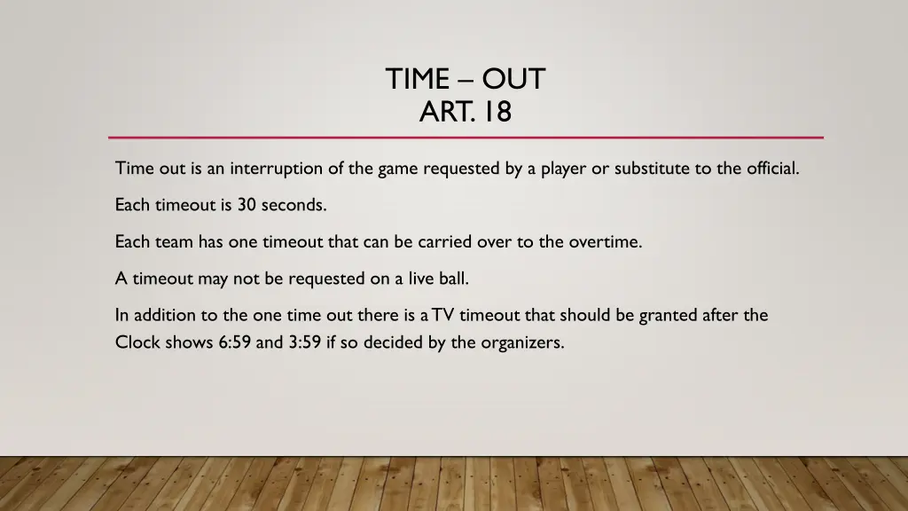 time out art 18