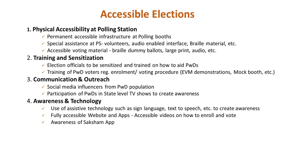 accessible elections