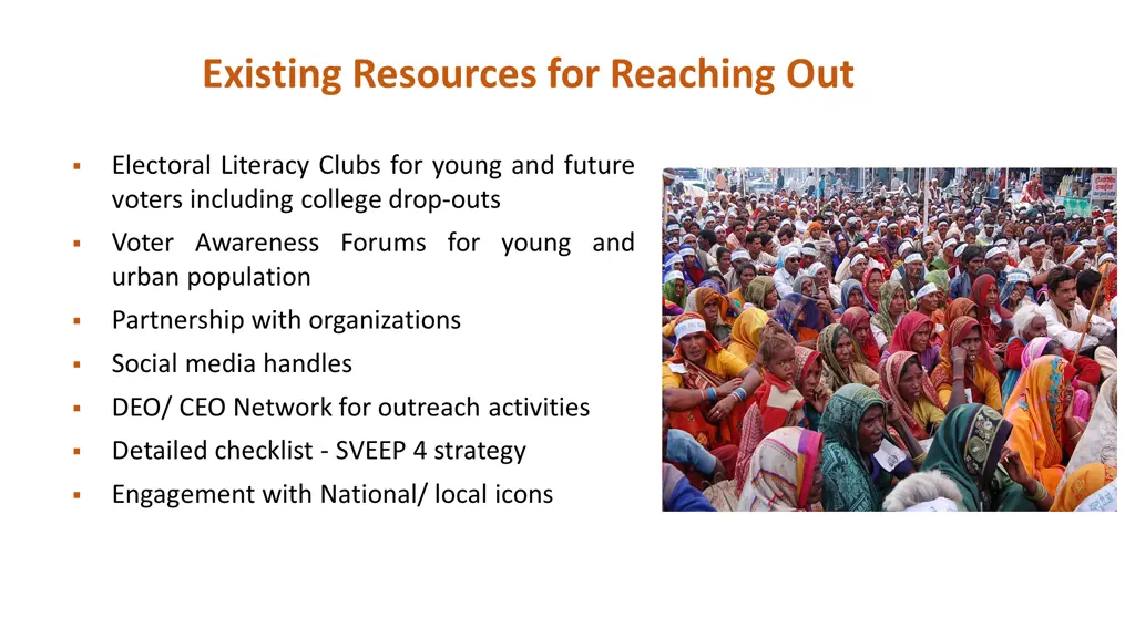 existing resources for reaching out