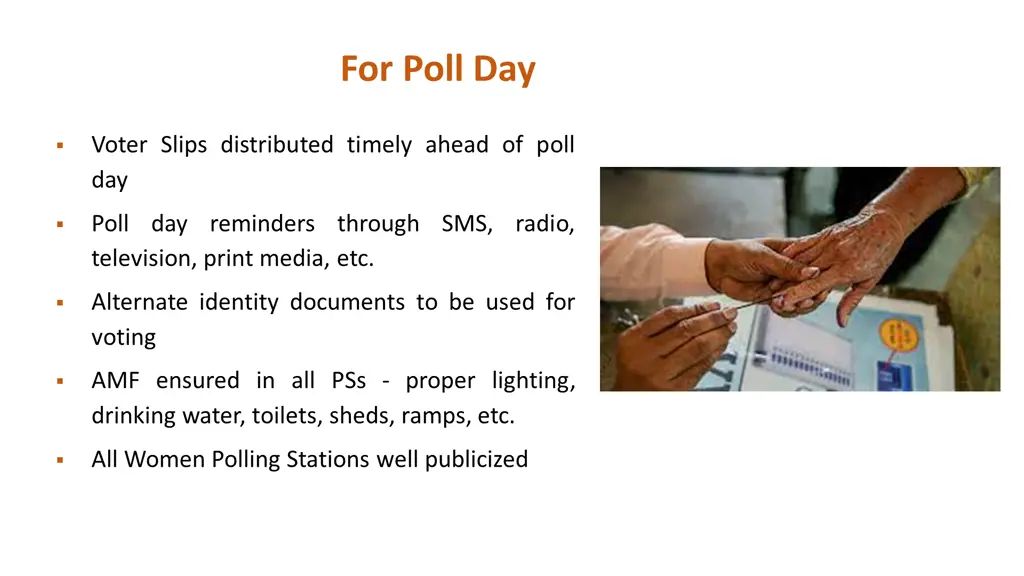 for poll day