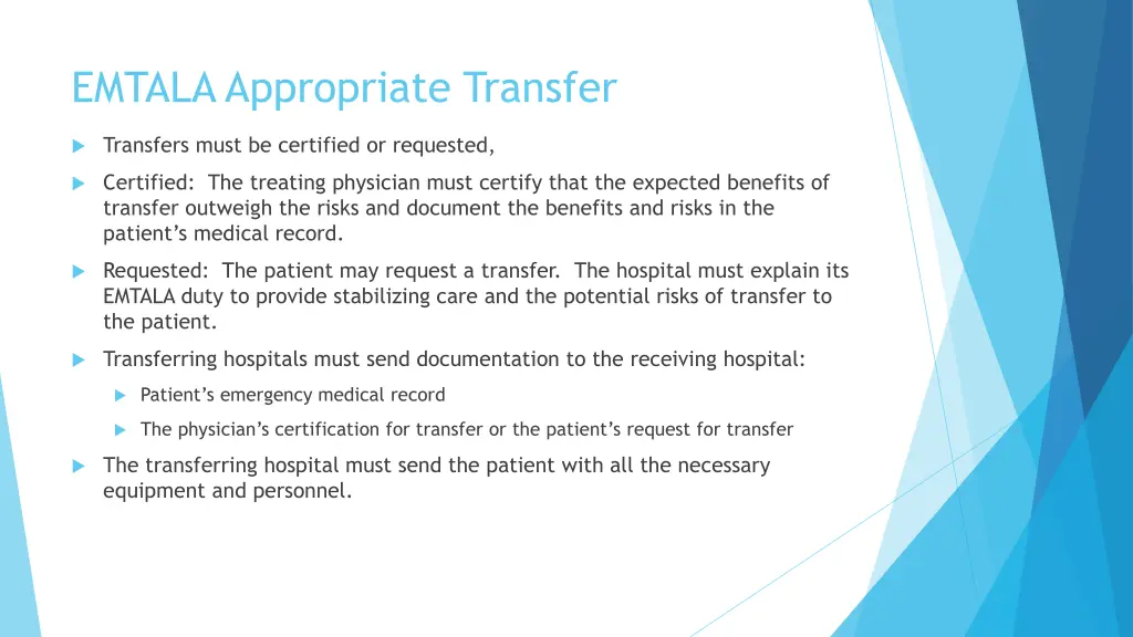 emtala appropriate transfer 1