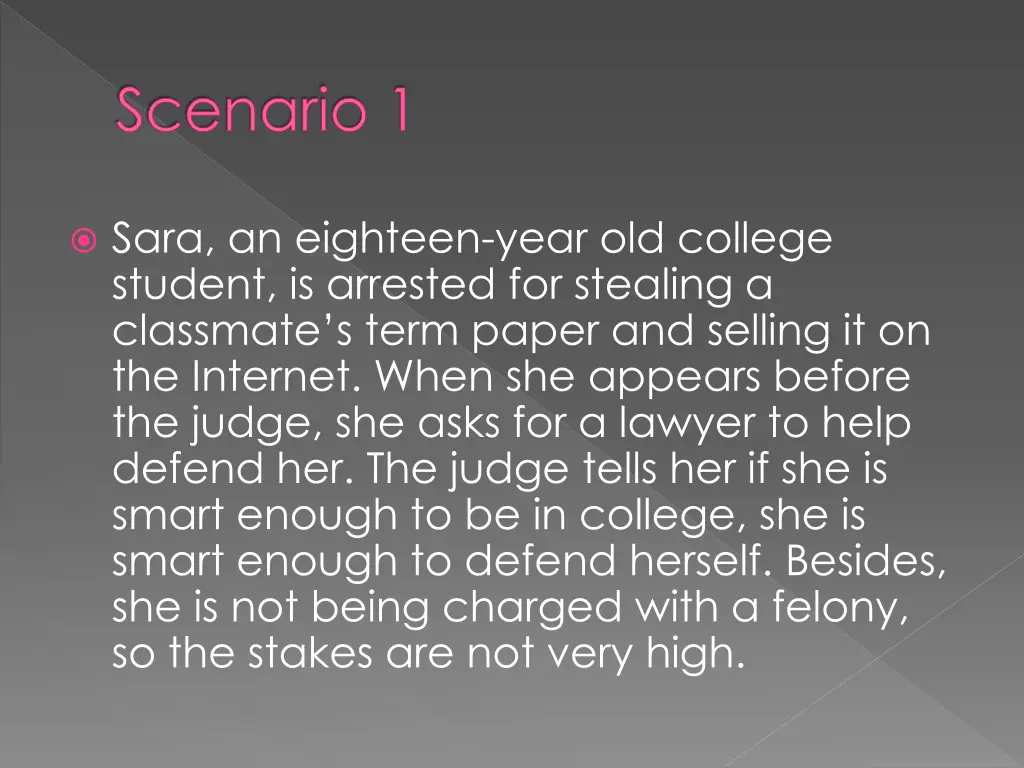 scenario 1