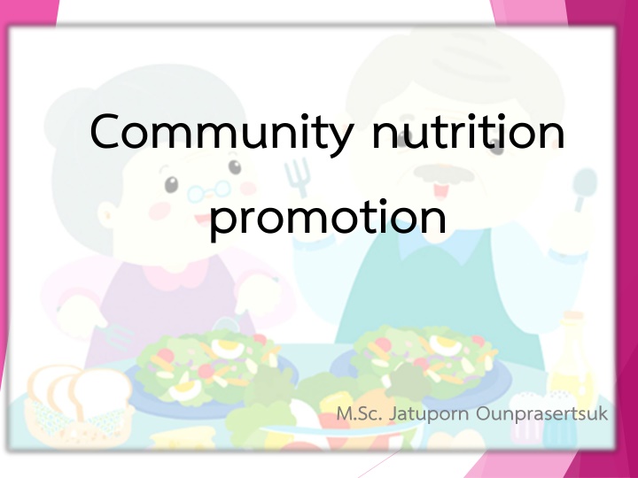 community nutrition promotion