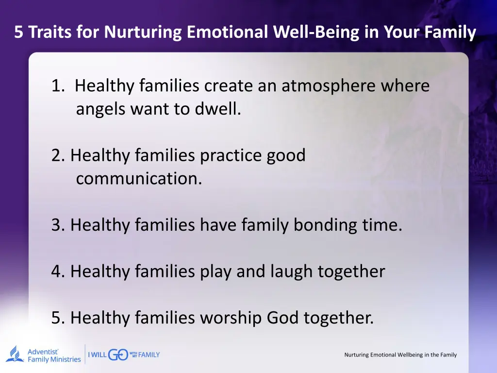 5 traits for nurturing emotional well being