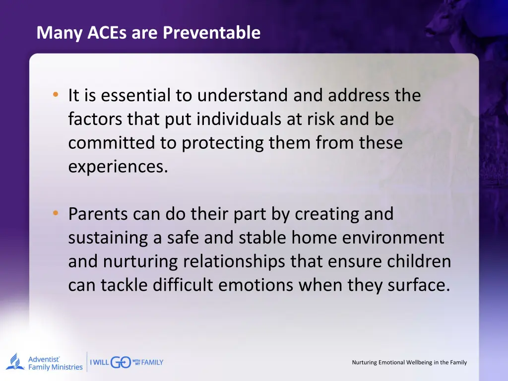 many aces are preventable