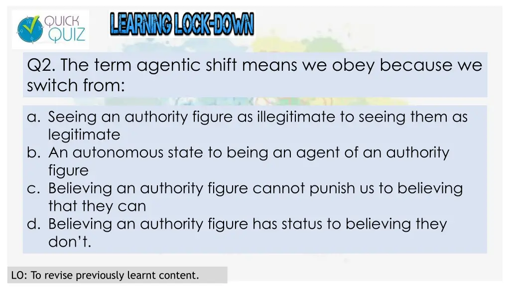 q2 the term agentic shift means we obey because