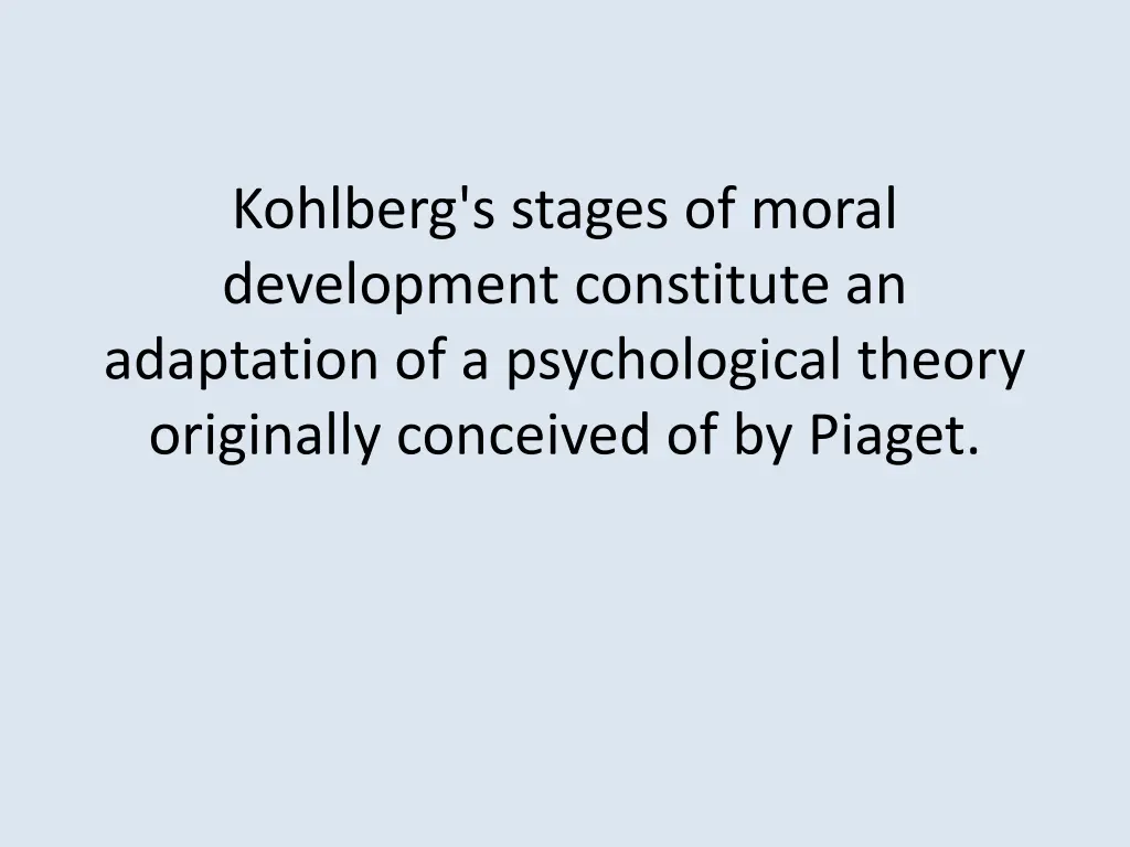 kohlberg s stages of moral development constitute