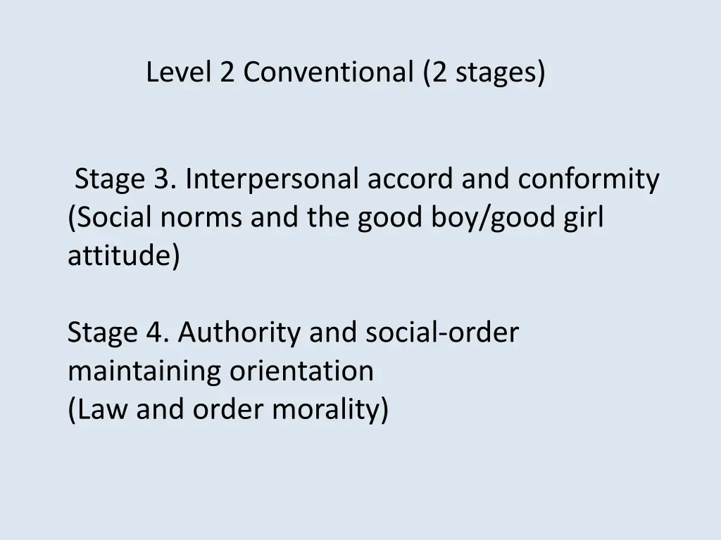 level 2 conventional 2 stages