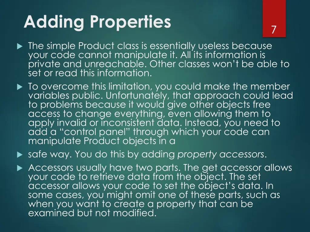 adding properties