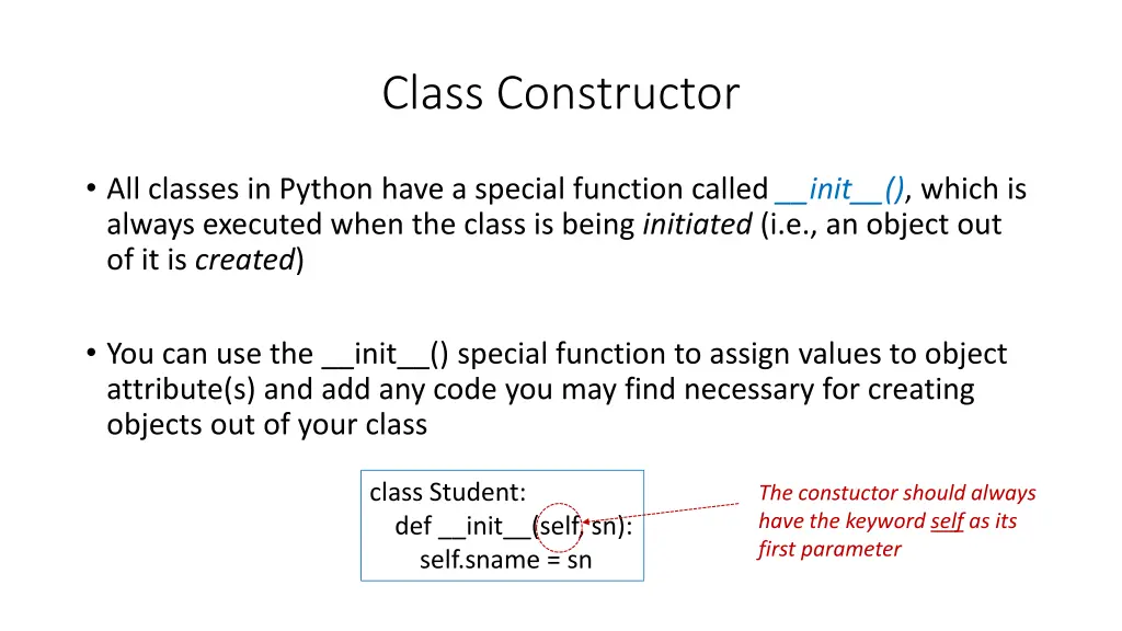 class constructor 1