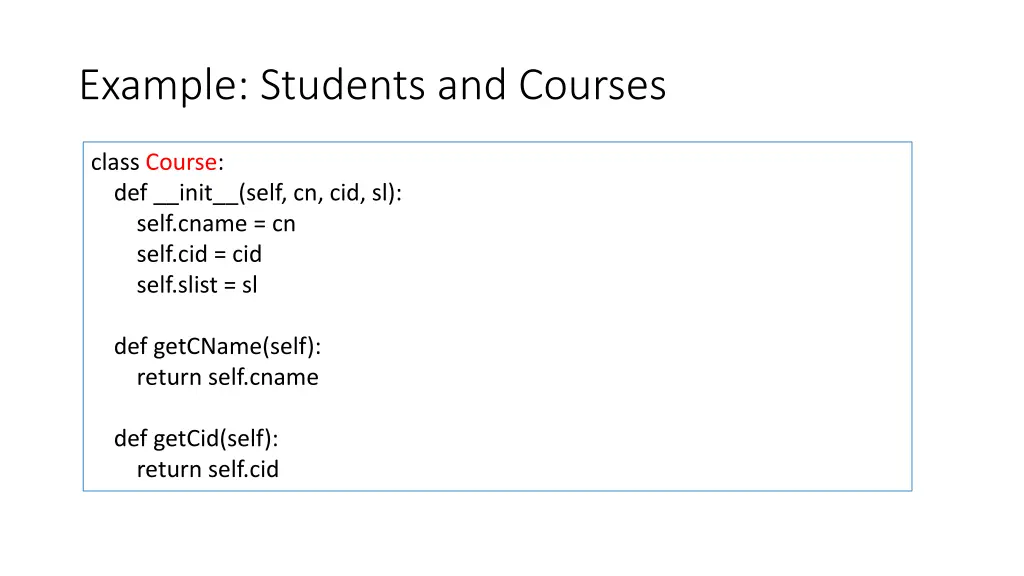 example students and courses 3