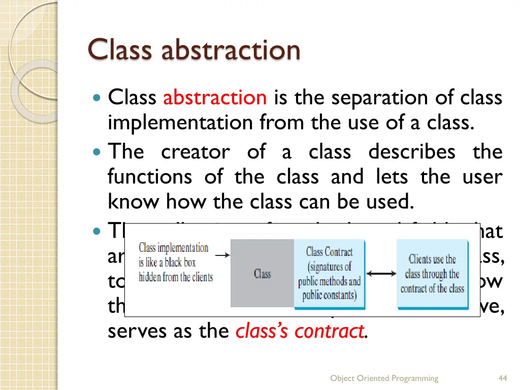 class abstraction