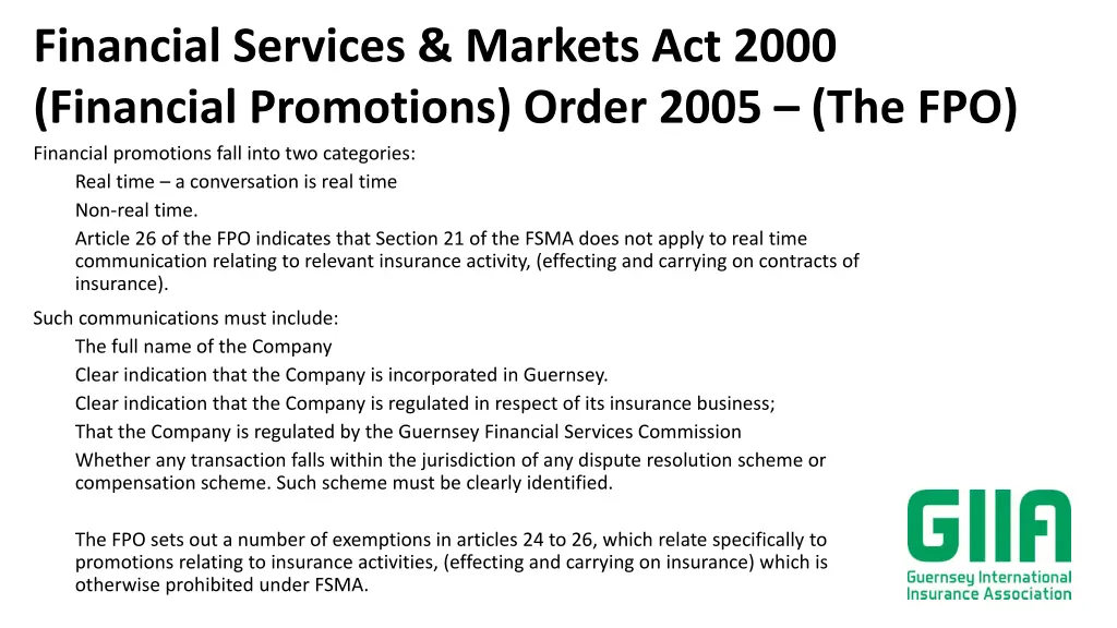 financial services markets act 2000 financial