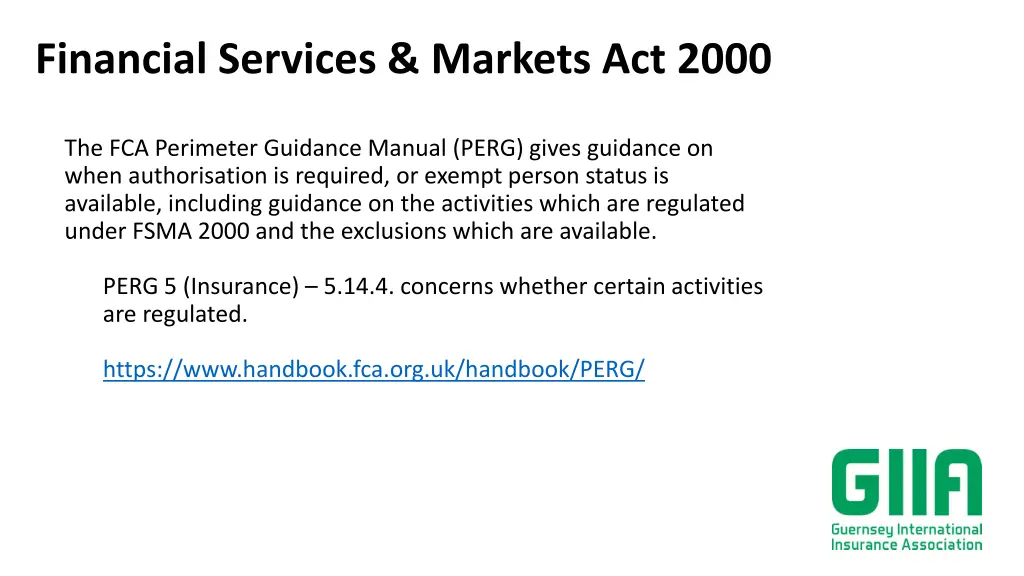 financial services markets act 2000