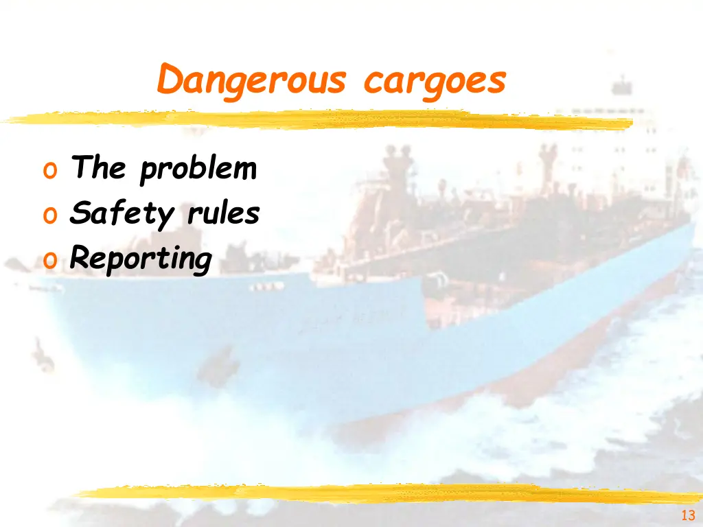 dangerous cargoes