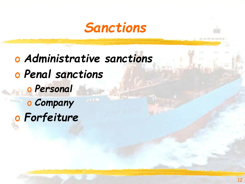 sanctions