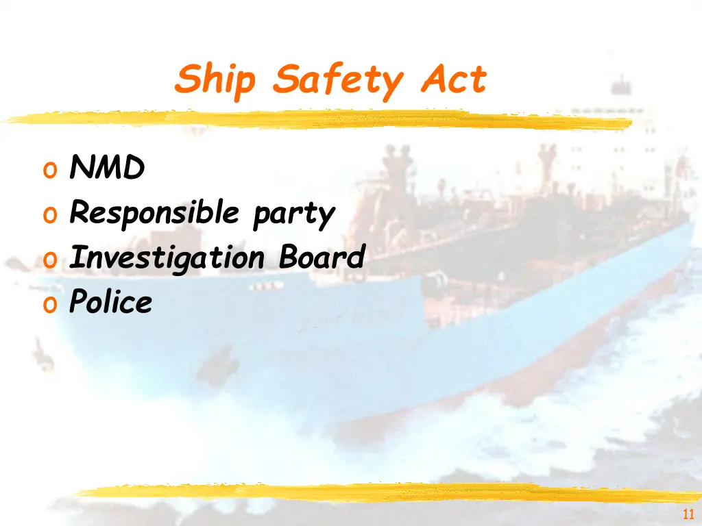 ship safety act