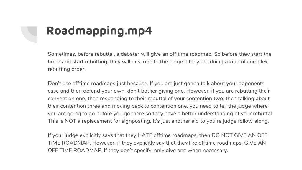 roadmapping mp4