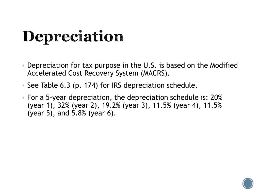 depreciation