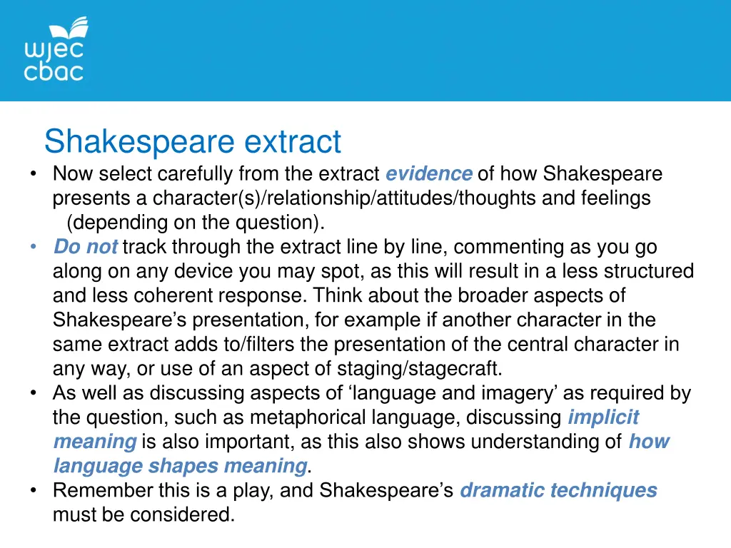 shakespeare extract now select carefully from